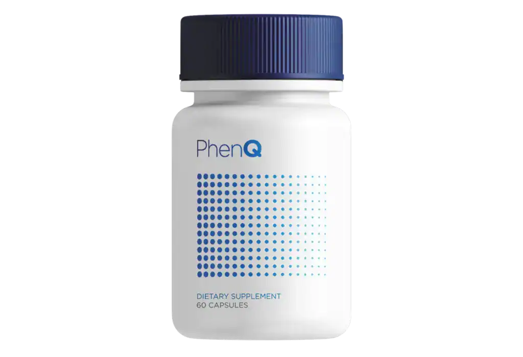 Flacon de 60 gélules de PhenQ avec des gélules à côté
